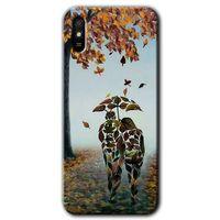 Xiaomi Redmi 9A Kılıf Kapak - Doğadan Aşk +Hayalet Ekran Yandan Gözükmez