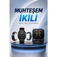 Dijital Göstergeli Bluetooth Kulaklık Ve Bildirim Görebilen Akıllı Saat Alarm Ve Titreşim
