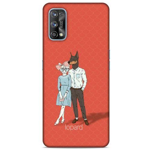 Oppo Realme 7 Pro Kılıf FunnyMaX (15) Antişok Kılıf Kırmızı Kedi Köpek