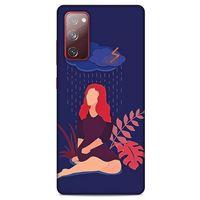 Samsung Galaxy S20 Fe Kılıf Depresyon (4) Koruma Kılıfı Açık Kahverengi