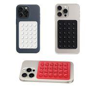 Telefon Arkası Silikon Vantuz Güçlü Tutucu Siyah - Beyaz - Kırmızı 3 Lü Set