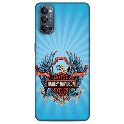 Oppo Reno 4 Uyumlu Kılıf Motorsiklet (1) Kılıfı Harley Davidson