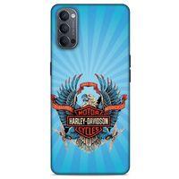 Oppo Reno 4 Uyumlu Kılıf Motorsiklet (1) Kılıfı Harley Davidson
