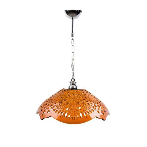 Bal Rengi Akrilik Avize Modern Dekoratif Aydınlatma 35x35x12 cm