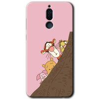 Huawei Mate 10 Lite Kılıf HD Desen Baskılı Arka Kapak + Temperli Cam - Winnie the Pooh