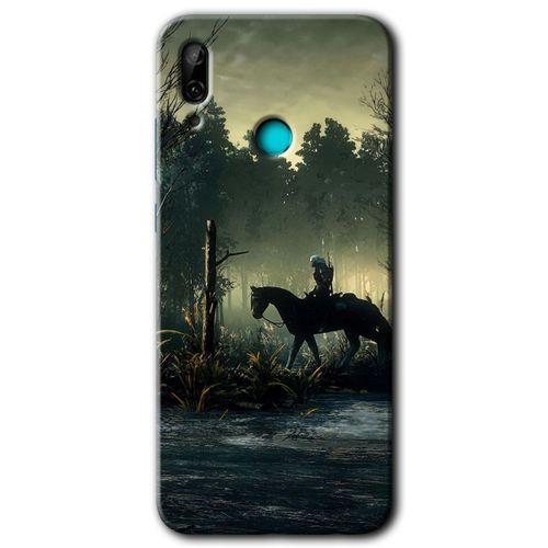 MRCİLETİSİM Huawei P smart 2019 Kılıf HD Desen Baskılı Arka Kapak + Temperli Cam - Savaşçı