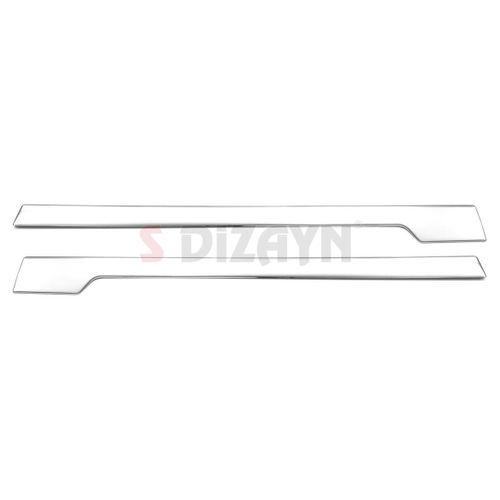 S-Dizayn Ford Courier Krom Sürgülü Kapı Çıtası 2 Prç. 2023 Üzeri A+ Kalite
