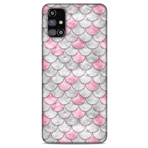 Mermer Desenli (30) Tema Silicone Case Toz Pembe Samsung Galaxy M31s Kılıf