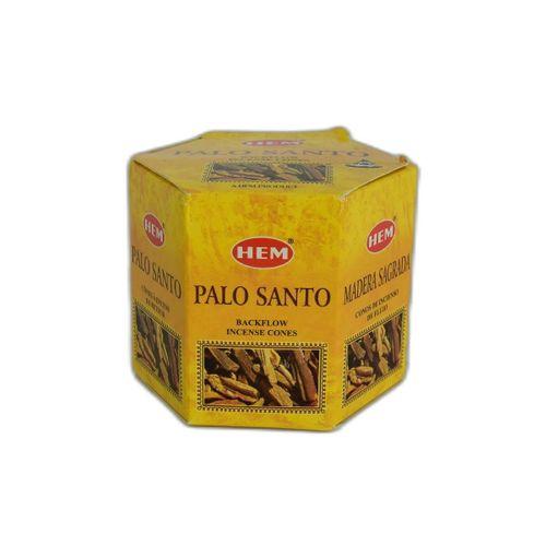 Hem Tütsü Geri Akış Şelale Palo Santo Ağacı Kokulu 40 Konik Tütsü - Palo Santo Backflow Incense Cones