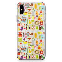 Apple iPhone XS Max Kılıf Pratik Mutfak Gereçleri Arka Kapak Koruma Desenli Full Koruyucu