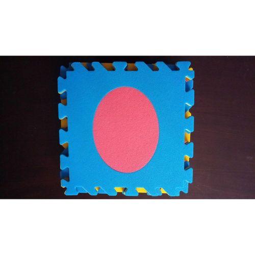 Eva 10 Parça Bebek Geometrik Şekilli Puzzle Oyun Matı