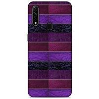 Oppo A31 Kılıf Patchwork (14) Lansman Kılıf Mor Bordo