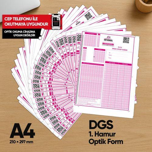 DGS Deneme Sınavları İçin 100 Adet (80 GR) Optik Form