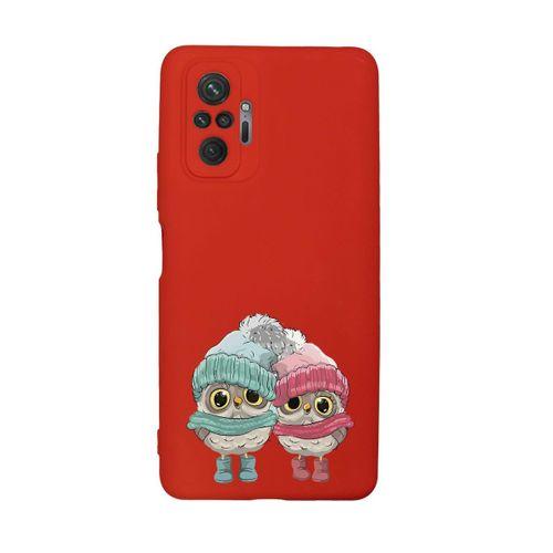 Xiaomi Redmi Note 10 Pro Max Uyumlu Bereli Baykuşlar Desenli Premium Silikonlu Lansman Telefon Kılıf