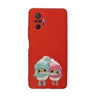 Xiaomi Redmi Note 10 Pro Max Uyumlu Bereli Baykuşlar Desenli Premium Silikonlu Lansman Telefon Kılıf