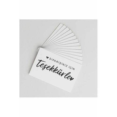 ’’Siparişiniz için teşekkürler’’ Teşekkür Kartı 100 Ad 8x5cm 300 gr Mat Kuşe