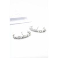 Taşlı Küpe - Gümüş