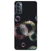 Y.Liva-2021 Özel Seri Siyah Soyut-172 Oppo Reno 4 Kılıf Silikon Kapak