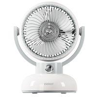 EVEREST EFN12, KREM, 3 Kademeli Hız, Masaüstü Kullanım, Taşınabilir, Dahili 1200mAh Bataryalı, USB Şarj Girişli, Vantilatör