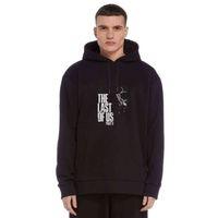 The Last Of Us Part 2 Baskılı Siyah Erkek Kapşonlu Sweatshirt