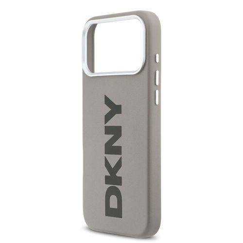 Apple iPhone 17 Pro Max Kılıf DKNY Orjinal Lisanslı M-safe Şarj Özellikli PU Büyük Dikey Logolu Kapak