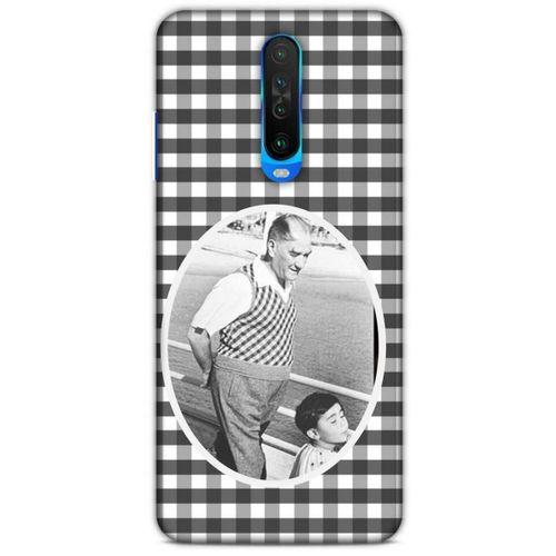 Xiaomi Redmi K30 Kılıf Atatürk (18) Telefon Kılıfları Siyah Beyaz