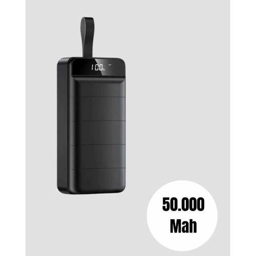 Yüksek Kapasiteli 50.000 Mah Powerbank – Type-c, Lightning Ve Micro Usb Uyumlu, Çoklu Cihaz Şarj Özellikli