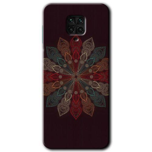 Redmi Note 9 Pro Kılıf HD Desen Baskılı Arka Kapak - Mandala Flower Wal