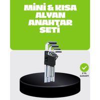 9 Parça Alyan Anahtar Seti Bisiklet Mobilya Ve Otomotiv Uyumlu
