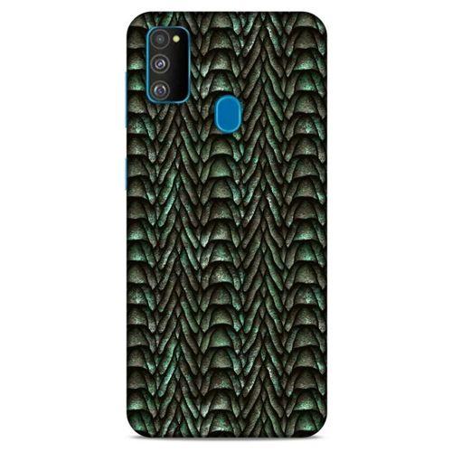 Samsung Galaxy M30s Kılıf Dragons (9) Kılıf Ejderha Cilt Açık Yeşil