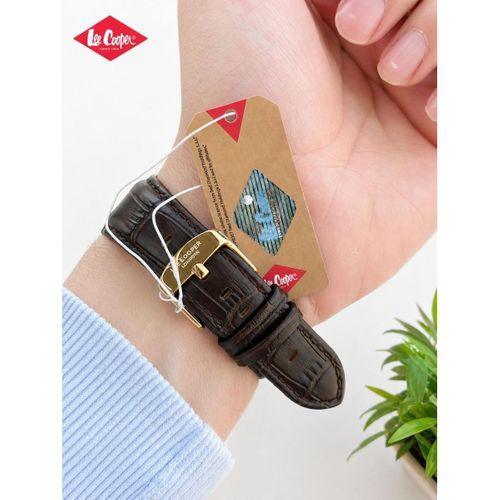 Lee Cooper Erkek Kol Saati 50 Mt Suya Dayanıklı Deri Kordon Bileklik Hediyeli VS.BLKT.0984