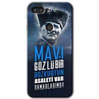 MRCİLETİSİM General Mobile GM 9 Pro Kılıf HD Desen Baskılı Arka Kapak + Temperli Cam - Bozkurt Atatürk