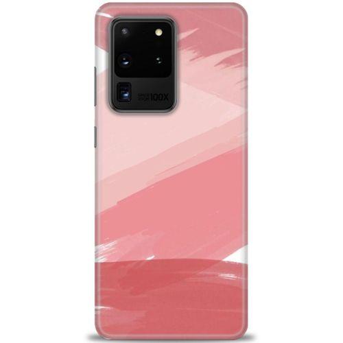Samsung Galaxy S20 Ultra Kılıf HD Baskılı Kılıf - Pembe Palet + Tam Ekran Koruyucu