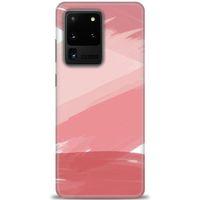 Samsung Galaxy S20 Ultra Kılıf HD Baskılı Kılıf - Pembe Palet + Tam Ekran Koruyucu
