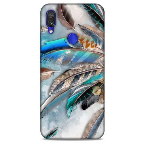 Xiaomi Redmi Note 7 Kılıf Desenli Özel Seri Tüyler (30) Silicone Case