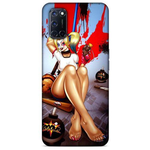 Oppo A72 Uyumlu Kılıf Harley Quinn (37) Silicone Cover Lavanta gül