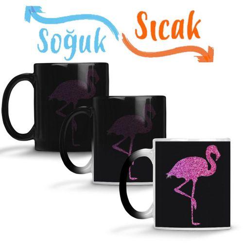 Flamingo 001 Sihirli Kupa Bardak Porselen