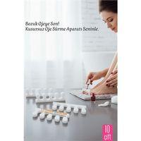 10 Çift  Oje Sürme Aparat - Parmak Ayırıcı Sünger  Esnek Ayak Aparatı