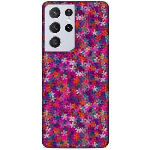 Samsung Galaxy S21 Ultra Uyumlu Kılıf Pembe Delisi (3) Kapak Çiçek
