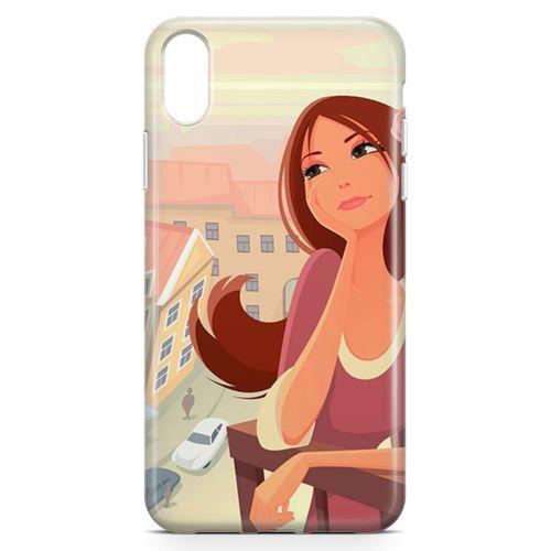 Apple iPhone XR Kılıf Balkonda Hayaller Arka Kapak Koruma Desenli Full Koruyucu