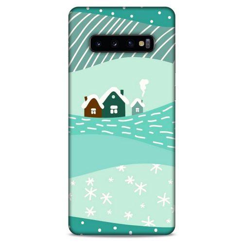 Samsung Galaxy S10 Plus Kılıf Snowix (16) Kalın Kılıf Su Yeşili