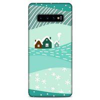 Samsung Galaxy S10 Plus Kılıf Snowix (16) Kalın Kılıf Su Yeşili