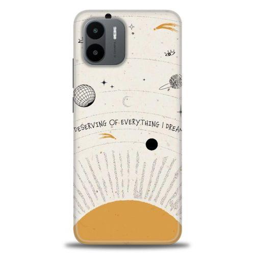 Xiaomi Redmi A1 Kılıf HD Baskılı Kılıf - Evren + Tam Ekran Koruyucu