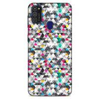 Geometrix 03 Samsung Galaxy M21 Kılıf Silikon Kapak