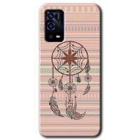 Oppo A55 HD Baskılı Kılıf + 9D Tam Ekran Koruyucu - Mandala Retro