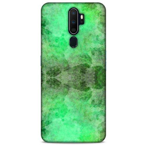Mermer Desenli (22) Tema Tam Koruma Kılıfı Açık Yeşil Oppo A5 2020 Kılıf