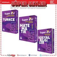 Örnek Akademi 5.Sınıf Süper İkili Türkçe Matematik ve Sosyal Bilgiler Seti 3 Kitap
