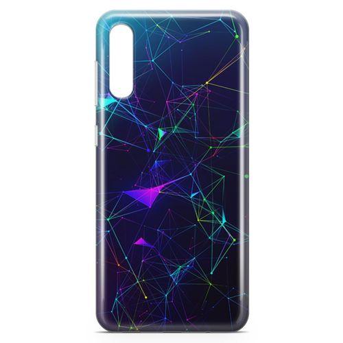 Samsung Galaxy A70 Kılıf Rainbow Ağlar Arka Kapak Koruma Desenli Full Koruyucu