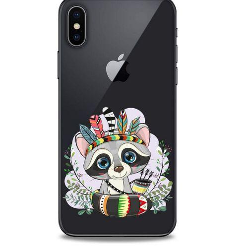 Zoologix (41) Apple iPhone XS Şeffaf Kılıf Silikon Desenli