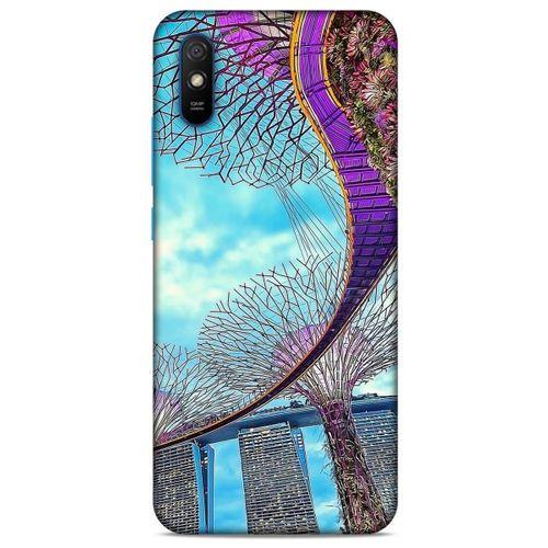 Xiaomi Redmi 9A Kılıf Dünya Mimarisi (41) Tank Kılıf Best Gardens Singapur